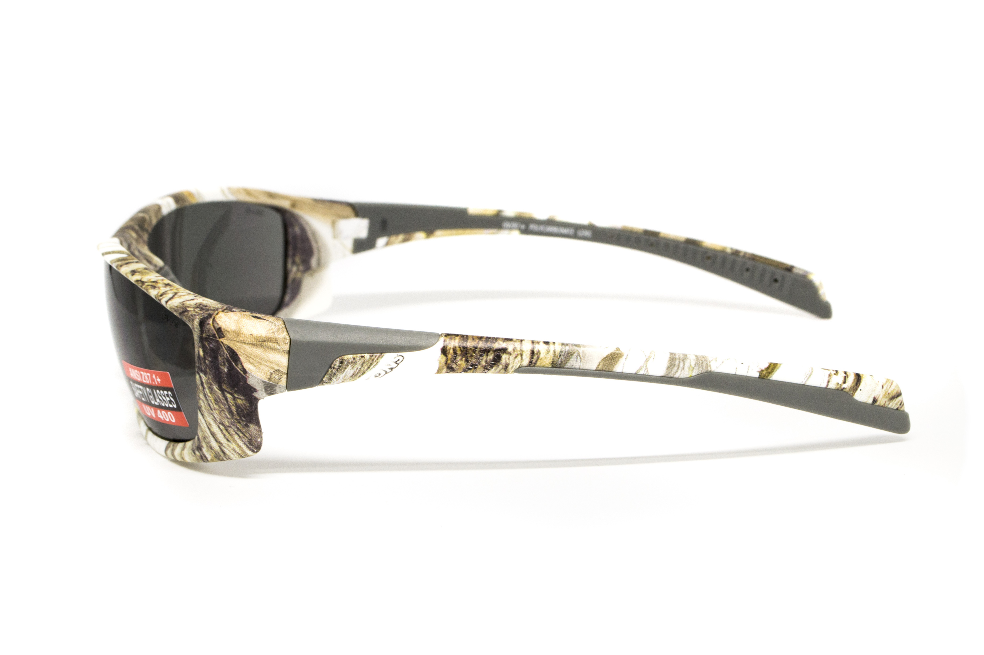 Очки защитные открытые Global Vision Hercules-5 White Camo (gray), серые в камуфлированной оправе фото 3