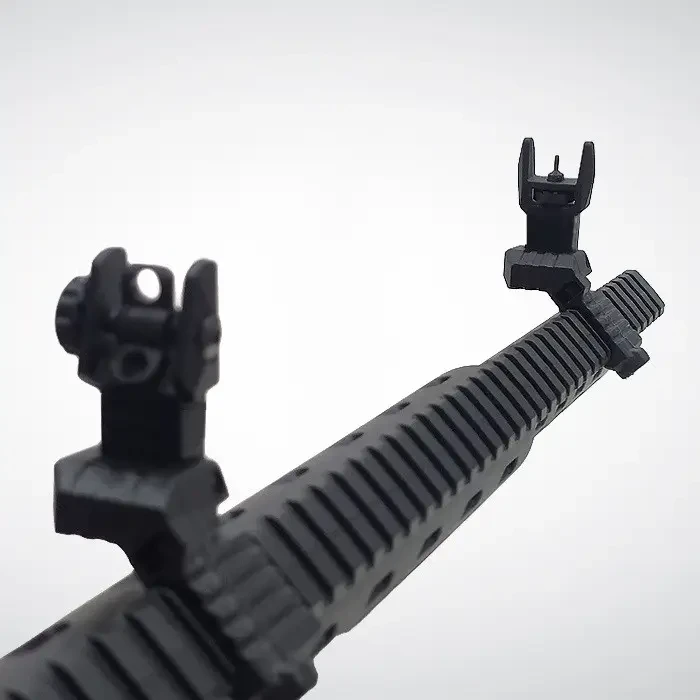 Мушка и целик 45°, DLG Tactical DLG-185, высокие, складные, на Picatinny фото 7