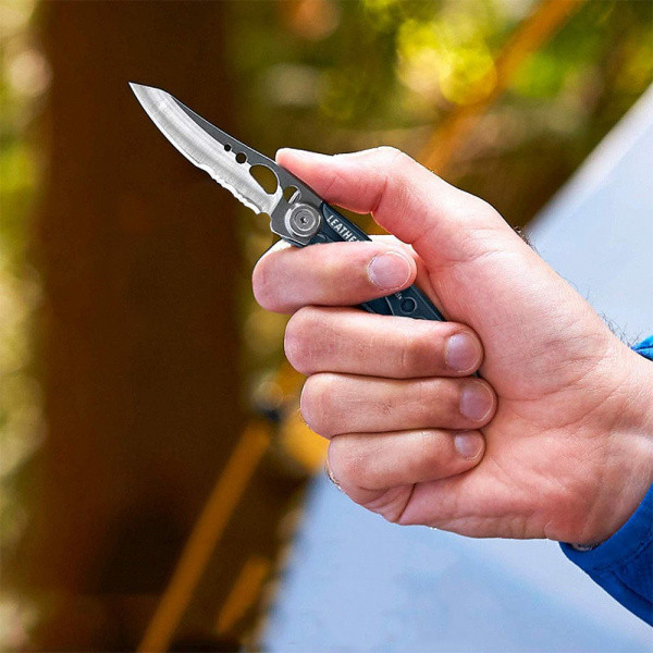 Мультитул LEATHERMAN Skeletool COLUMBIA BLUE, чохол синтетичний фото 5