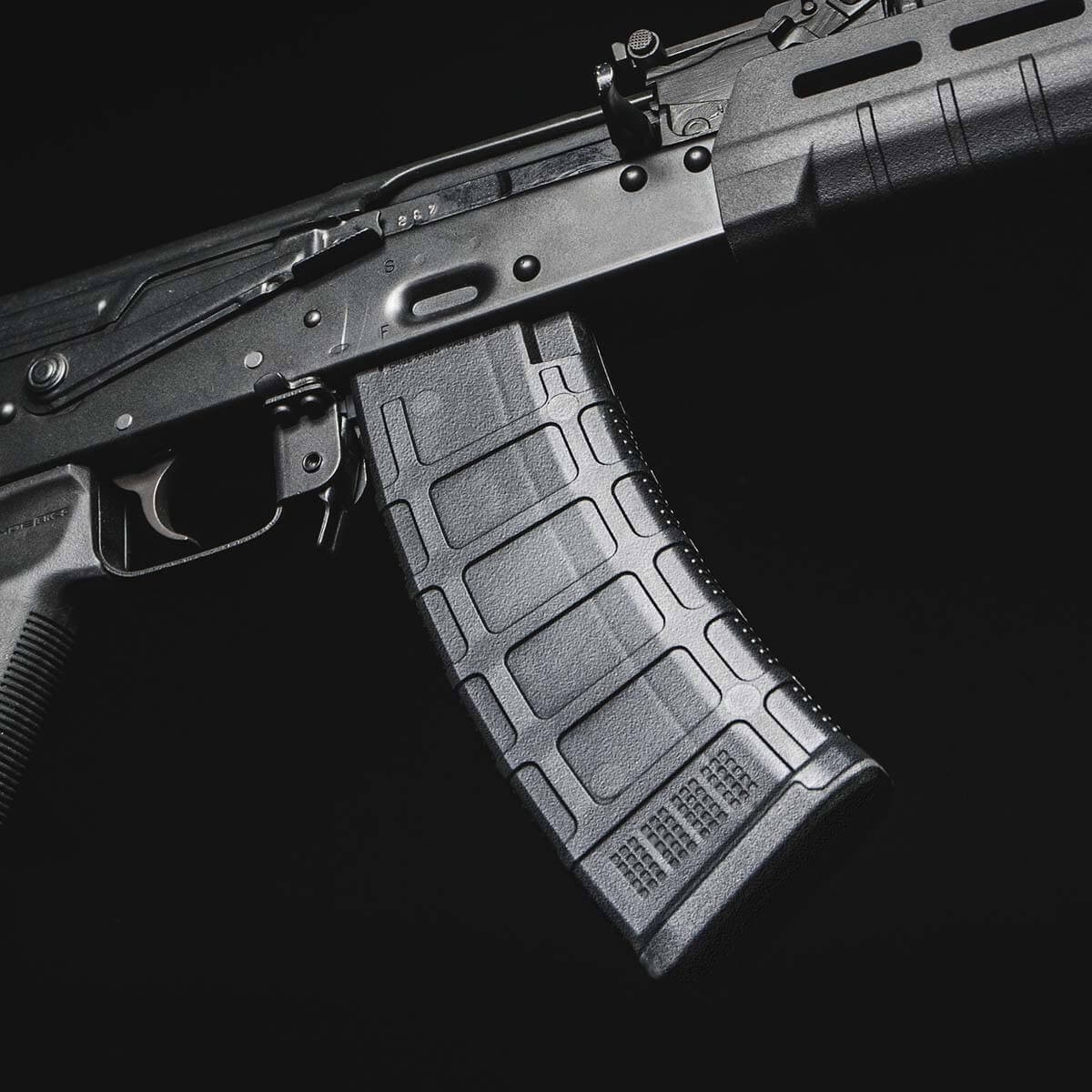 Магазин для АК-47, АКМ, АКС, Сайга на 30 патронов Magpul Черный PMAG 30 АК/АКМ MOE 5.45x39 (MAG673) фото 7