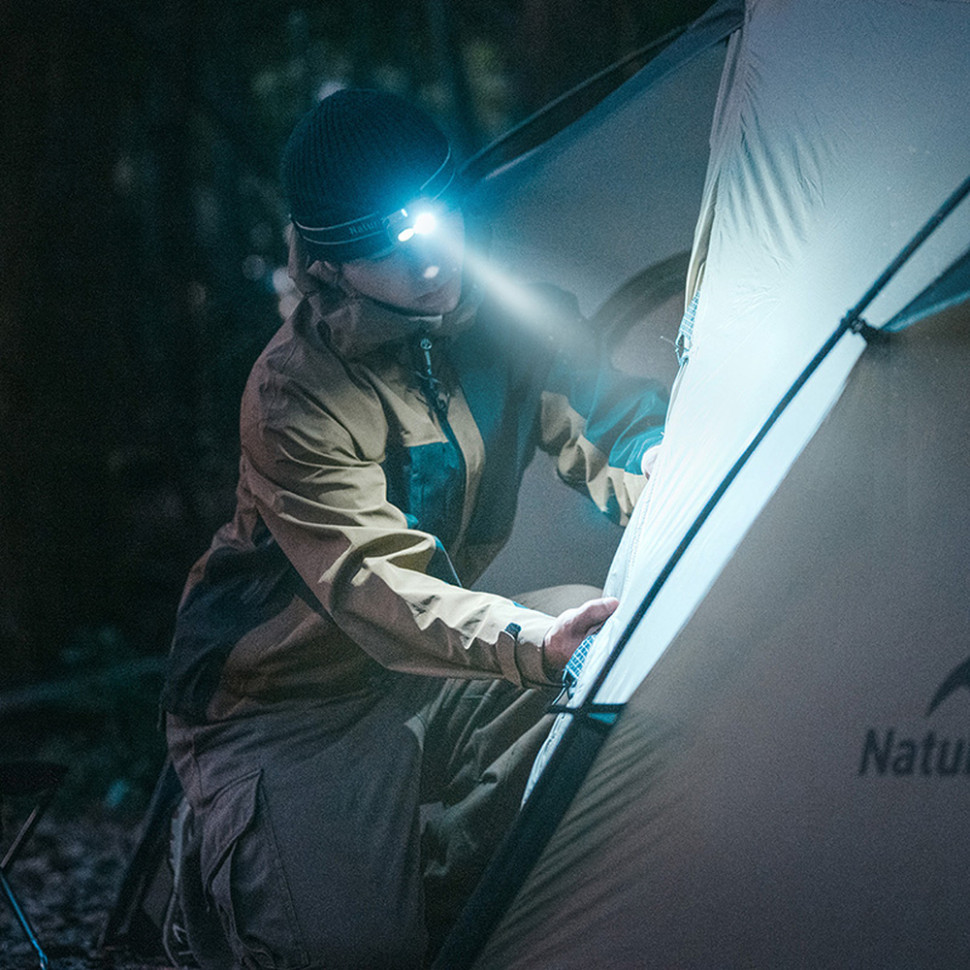 Ліхтар налобний Naturehike CNK2450ZM015, коричневий фото 6