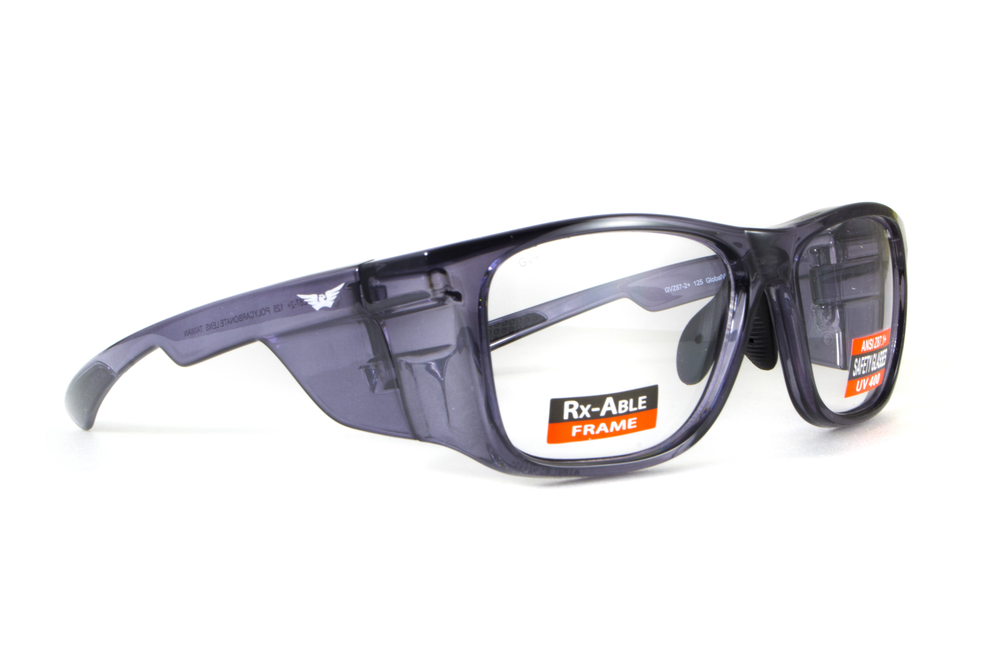 Спортивная оправа под диоптрии Global Vision RX-T Gloss Black (rx-able) (clear) прозрачные в черной полупрозрачной оправе