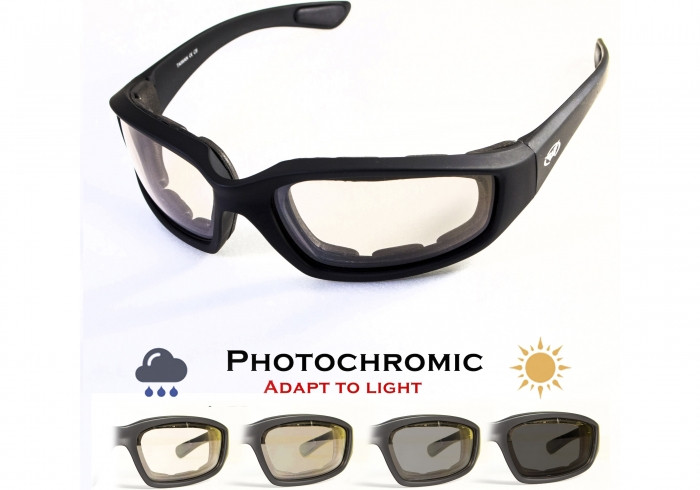 Очки защитные фотохромные Global Vision KickBack Photochromic (clear) Anti-Fog, прозрачные фотохромные
