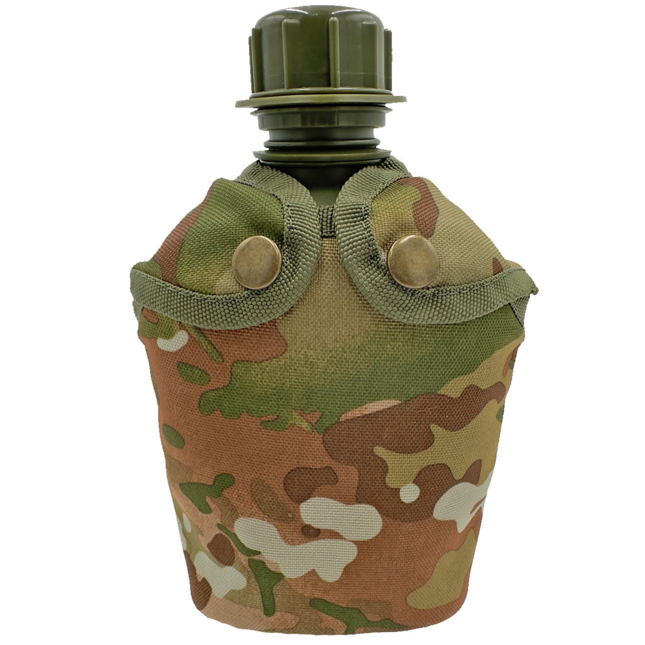 Фляга армейская 1л в чехле Мультикам Molle MELGO (фляга тактическая полевая индивидуальная)