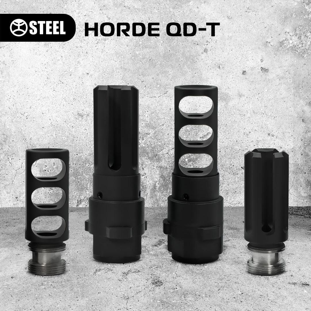 Глушитель STEEL HORDE QD-T .223, резьба – 15×1, быстросъёмный титановый саундмодератор фото 4