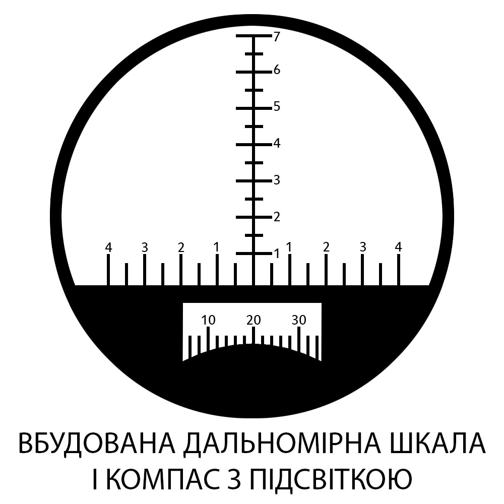 Бінокль SIGETA General 10x50 Camo floating/compass/reticle морський фото 6