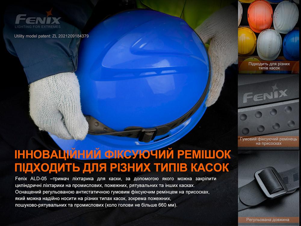 Універсальне кріплення на шолом з пов'язкою Fenix ALD-05 фото 6