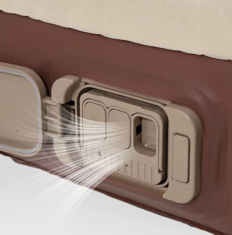 Матрац надувний двомісний з вбудованим насосом Mobi Garden Air double bed 26 см NX24663001 sand фото 3