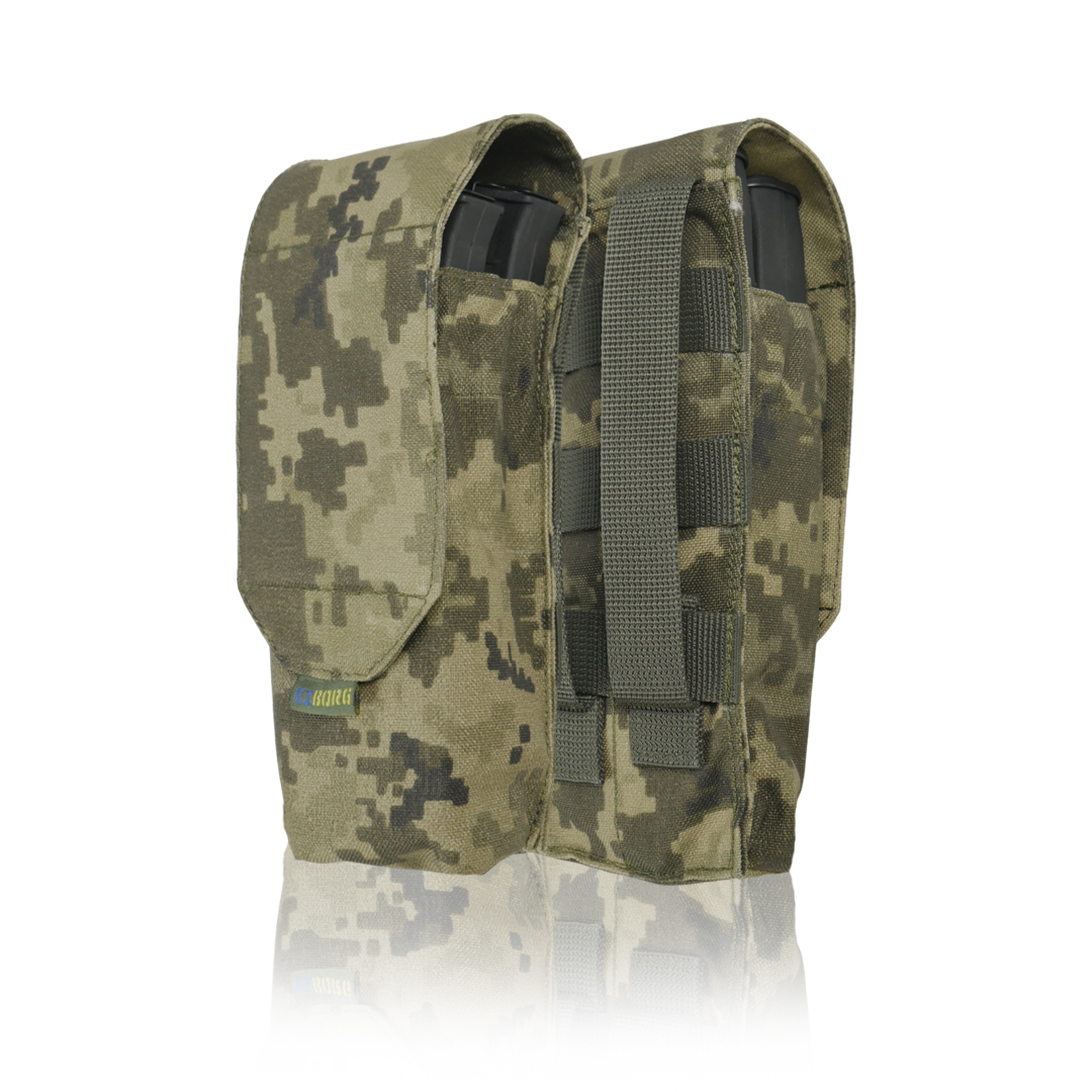 Подсумок под 2 магазина KIBORG GU Double Mag Pouch Пиксель