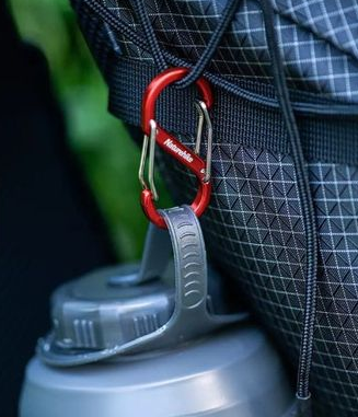 Карабін багатофункціональний Naturehike S-type NH20GS004, 88 мм, 1 шт, червоний фото 3