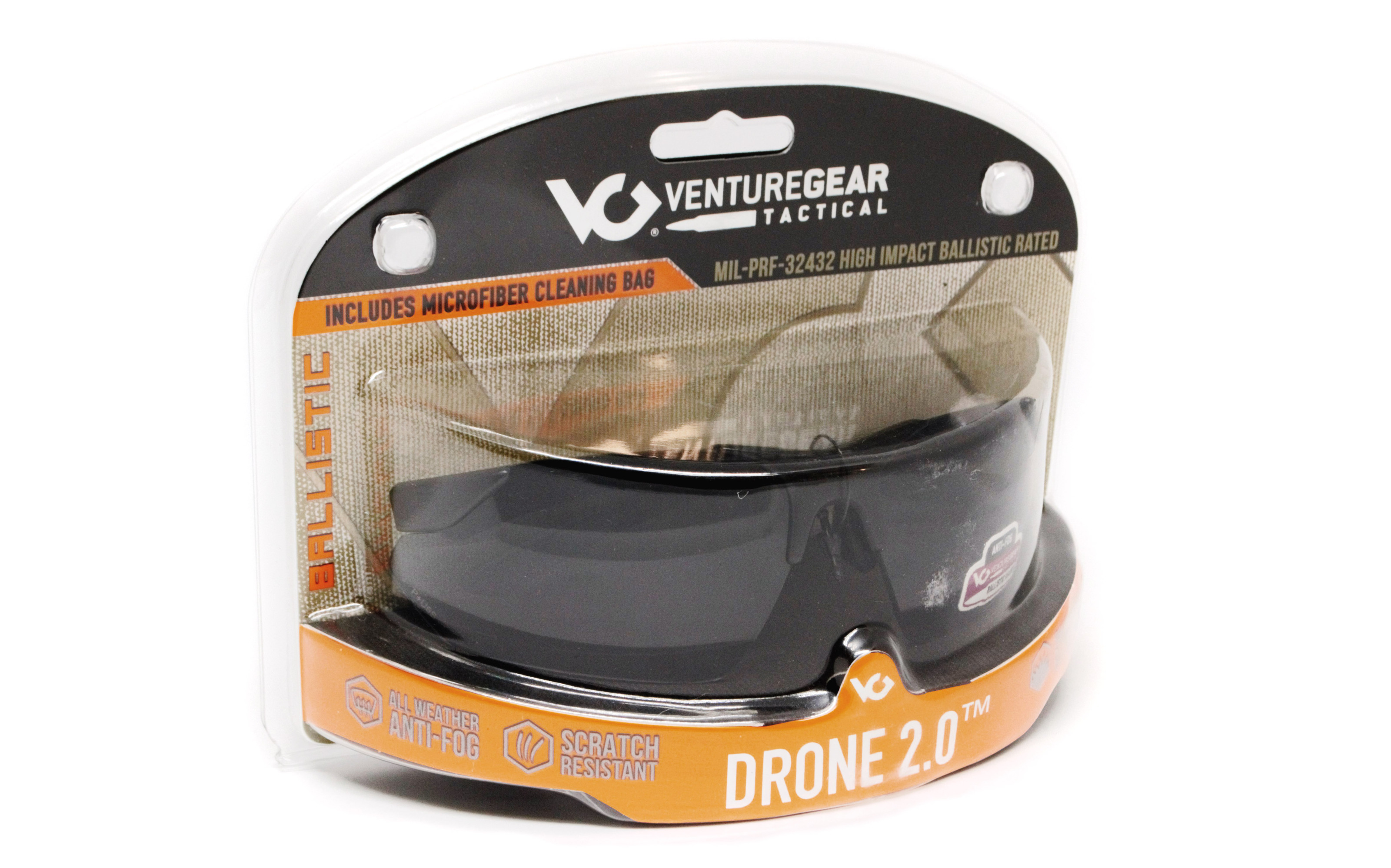 Захисні окуляри Venture Gear Tactical Drone 2.0 Green (gray) Anti-Fog, сірі в зеленій оправі фото 6