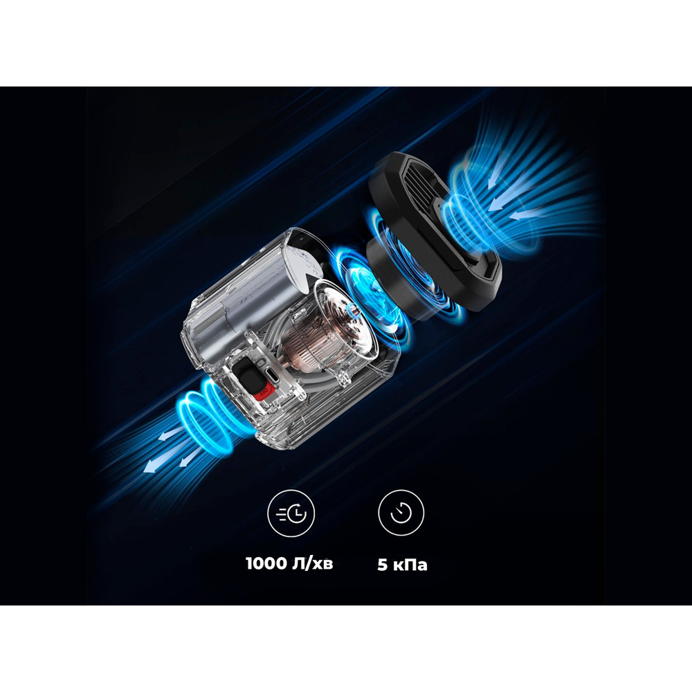 Портативний повітряний насос Flextail Evo Pump 3, 1000 л/хв, чорний фото 10