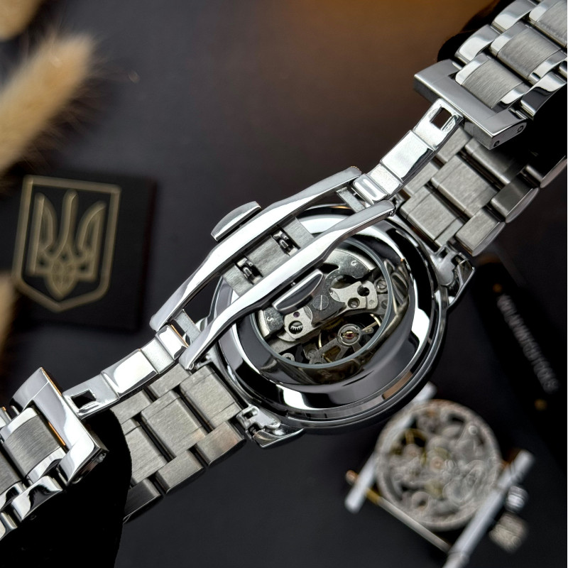 Чоловічий годинник Awarder 022 Де би не був Silver-Black Automatic Metall фото 10