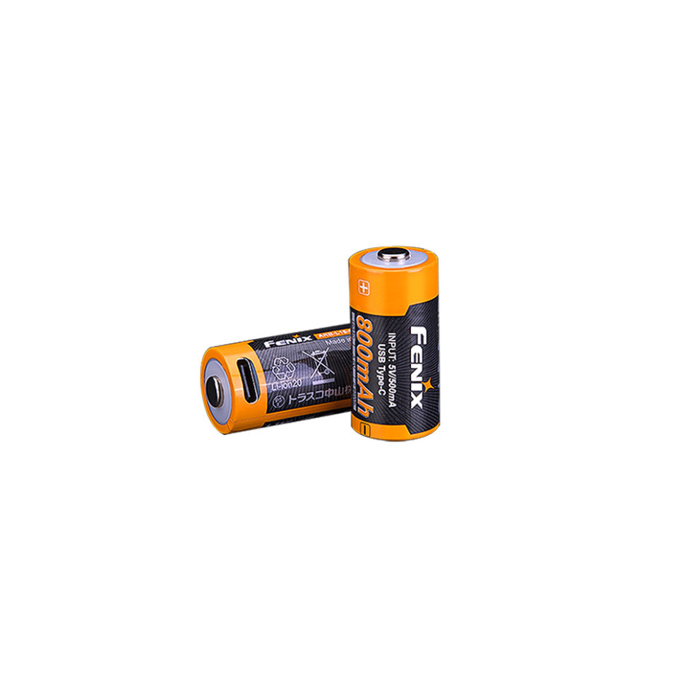 Акумулятор 16340 Fenix 800 UP mAh Li-ion Type-C фото 3