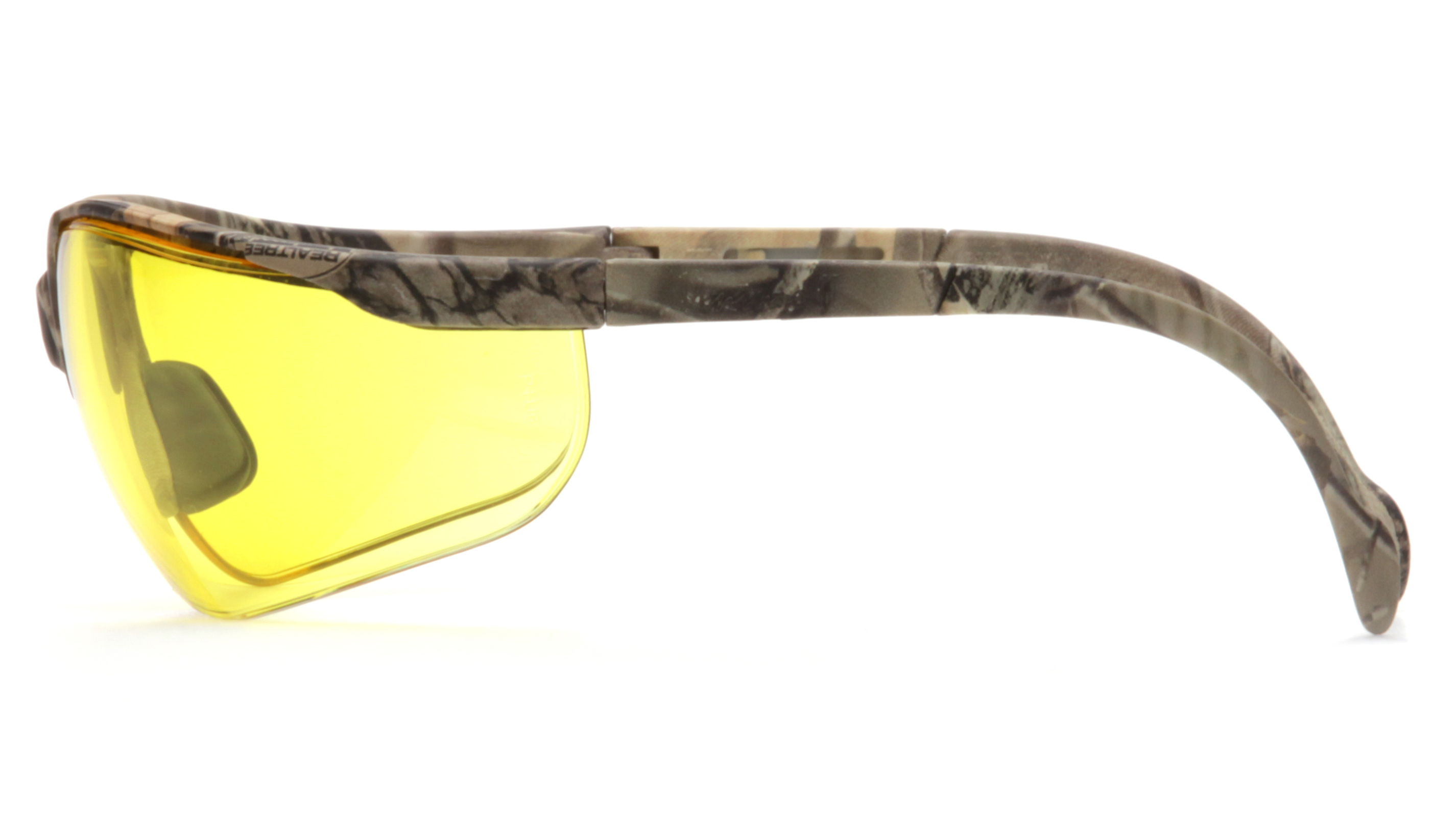 Очки защитные открытые в камуфлированной оправе Pyramex Venture-2 Camo (amber) желтые фото 4