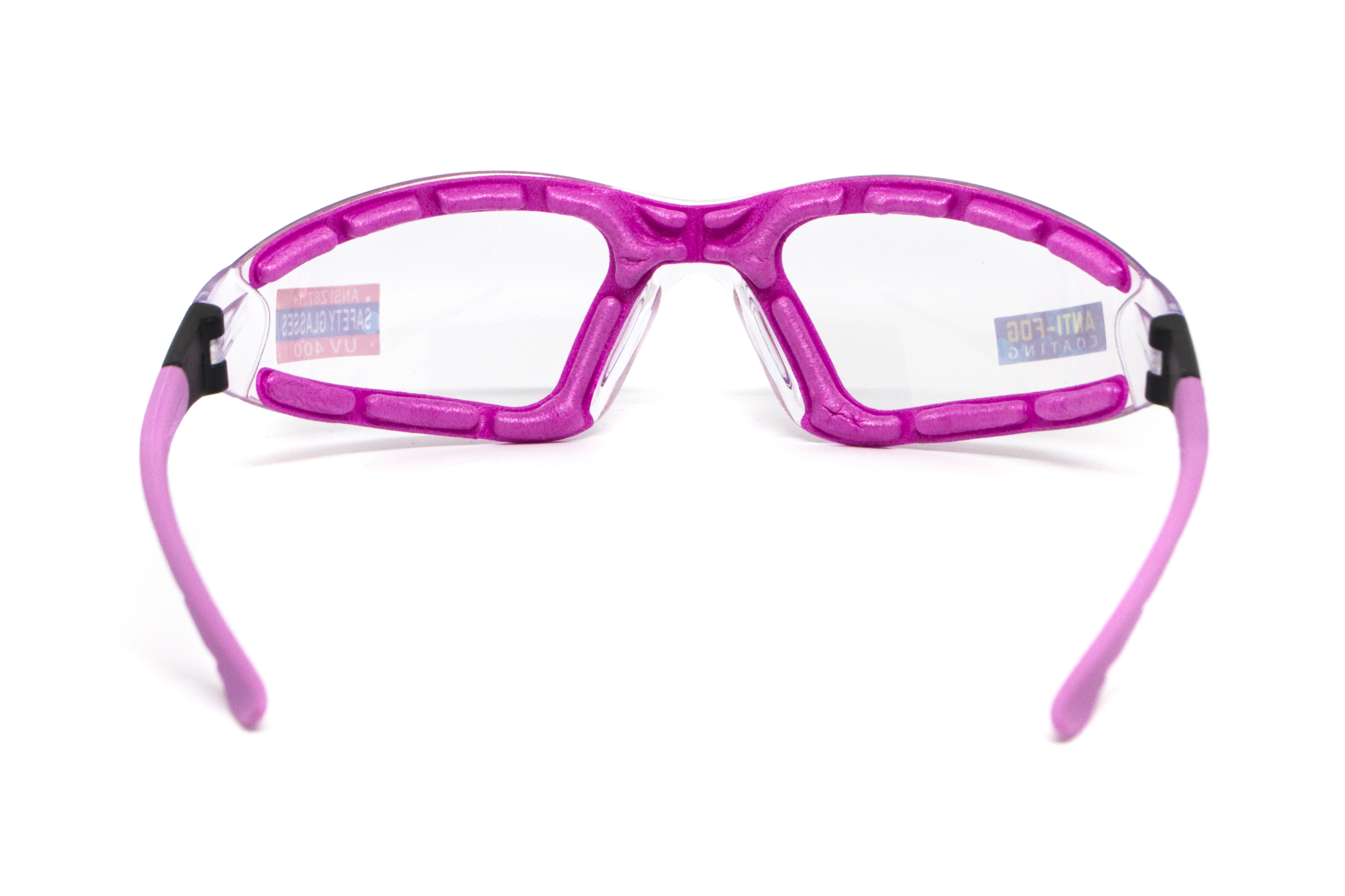 Очки защитные с уплотнителем Global Vision Ruthless Purple (clear) Anti-Fog, прозрачные в фиолетовой оправе фото 3