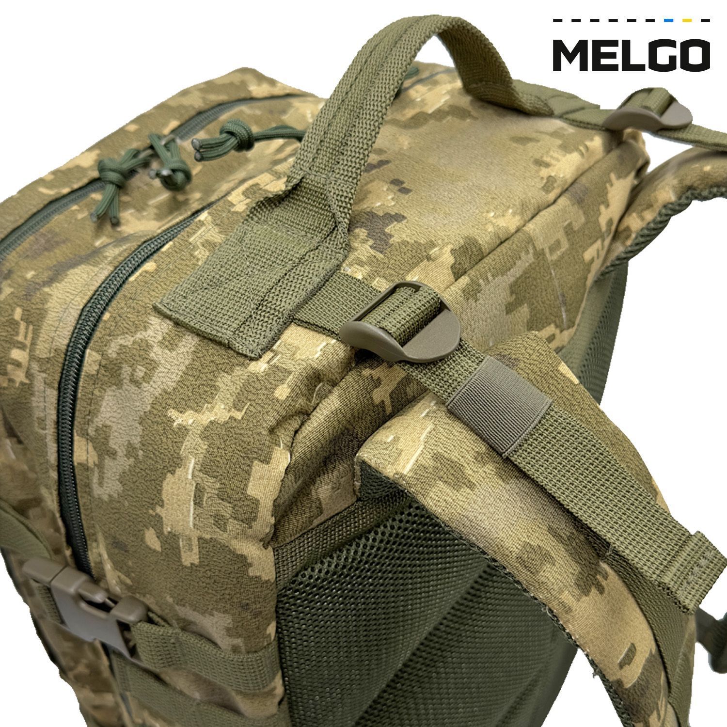 Рюкзак тактичний 40 літрів Cordura 1000 D Піксель ММ-14 армійський, штурмовий MELGO фото 7