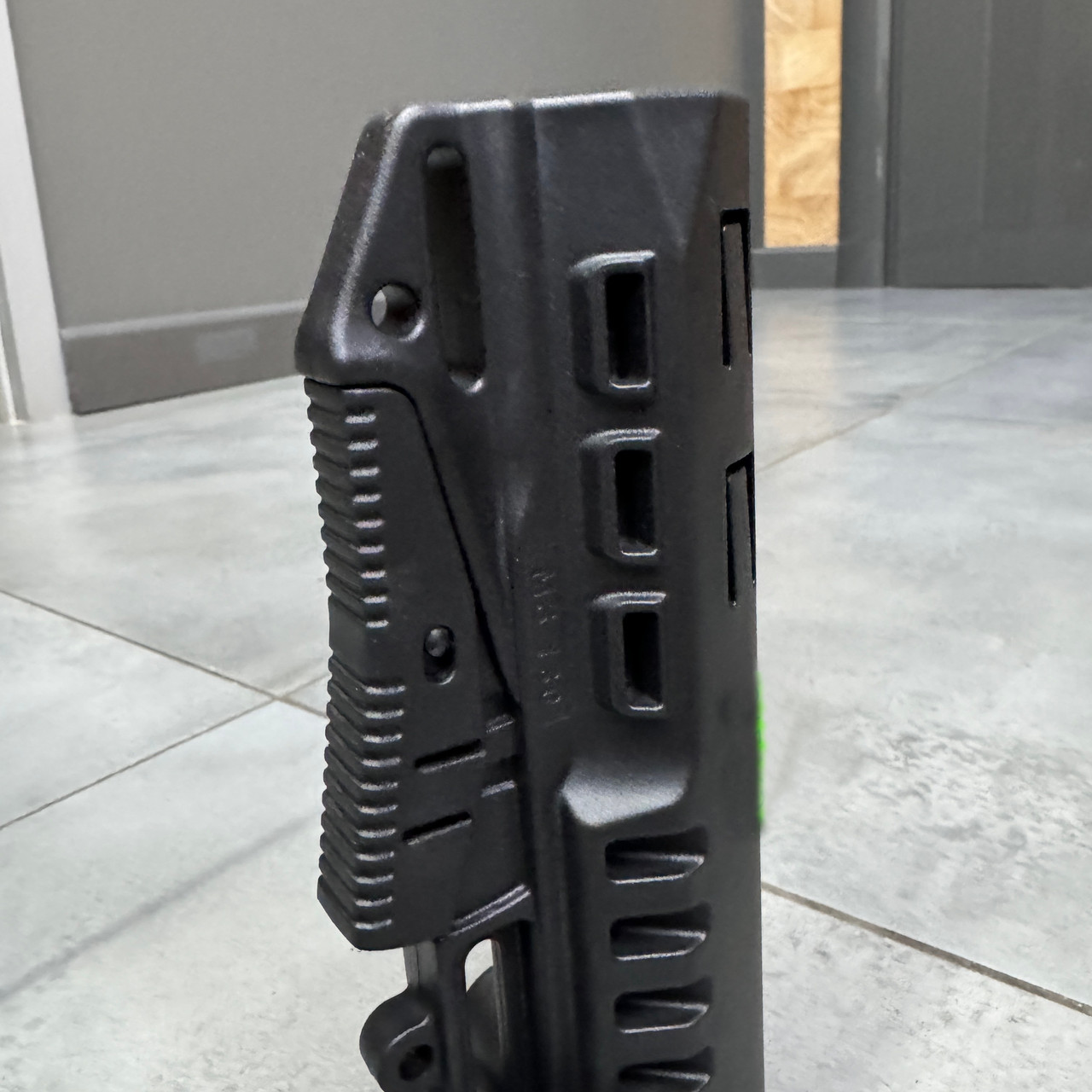 Приклад (база) DLG TBS TACTICAL DLG-130, для трубок Mil-Spec, цвет Черный, гнездо антабки на 2 стороны фото 2