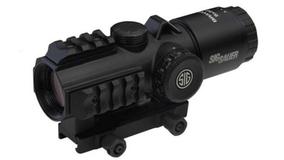 Призматичний коліматор Sig Sauer BRAVO5 BATTLE SIGHT, 5X32MM HORSESHOE DOT ILLUM RETICLE фото 2