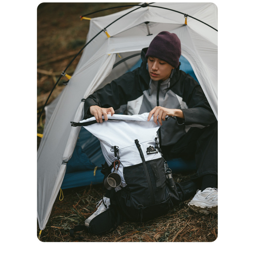Рюкзак туристичний Naturehike CNK2300016, 30+5 л, чорний фото 4
