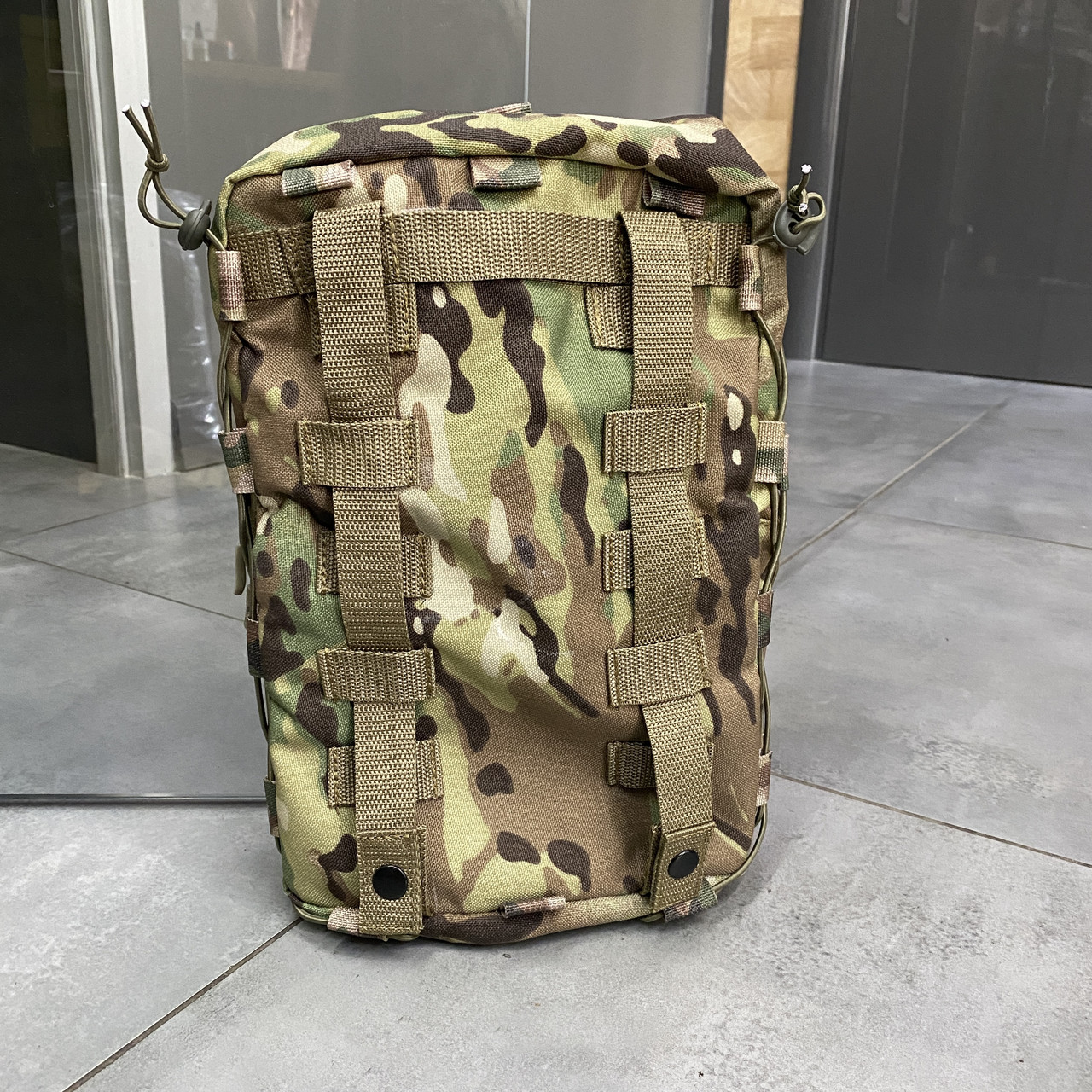 Подсумок-рюкзак сухарный на плитоноску с Молли, Мультикам, Cordura, сумка сухарная тактическая, сумка сухарка фото 9