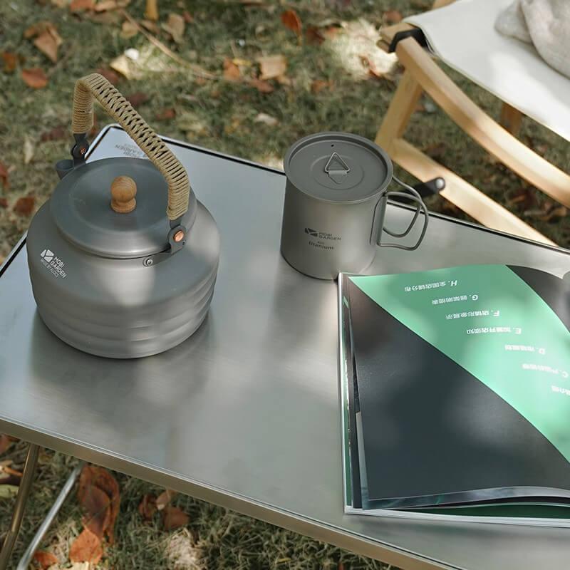 Кружка титанова з кришкою Mobi Garden 300мл NX20666038 titanium фото 7