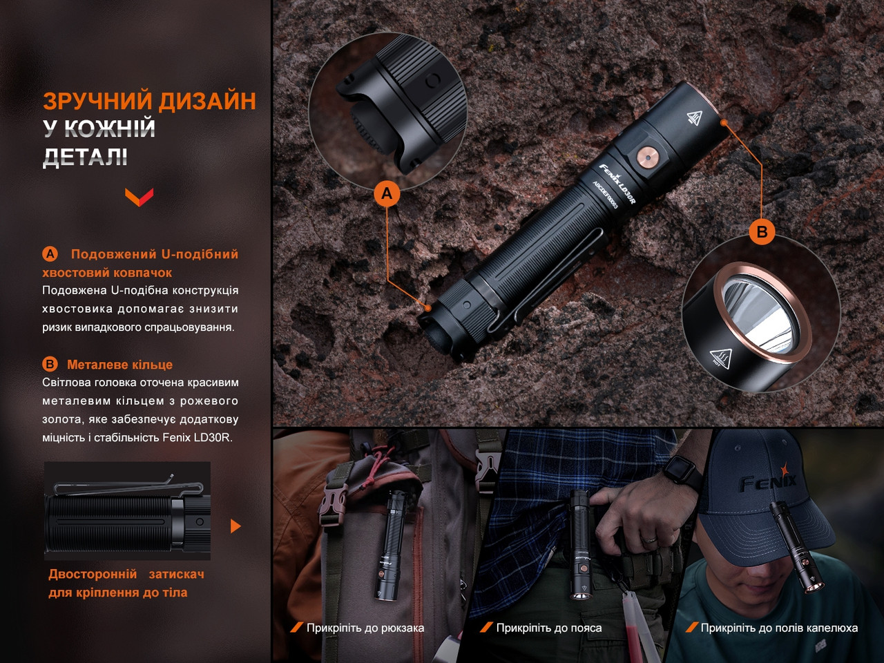Ліхтар ручний Fenix LD30R фото 9