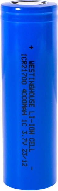 Акумулятор Westinghouse ICR21700 4000 mAh 3.7V Li-ion без плати захисту Flat Top фото 3