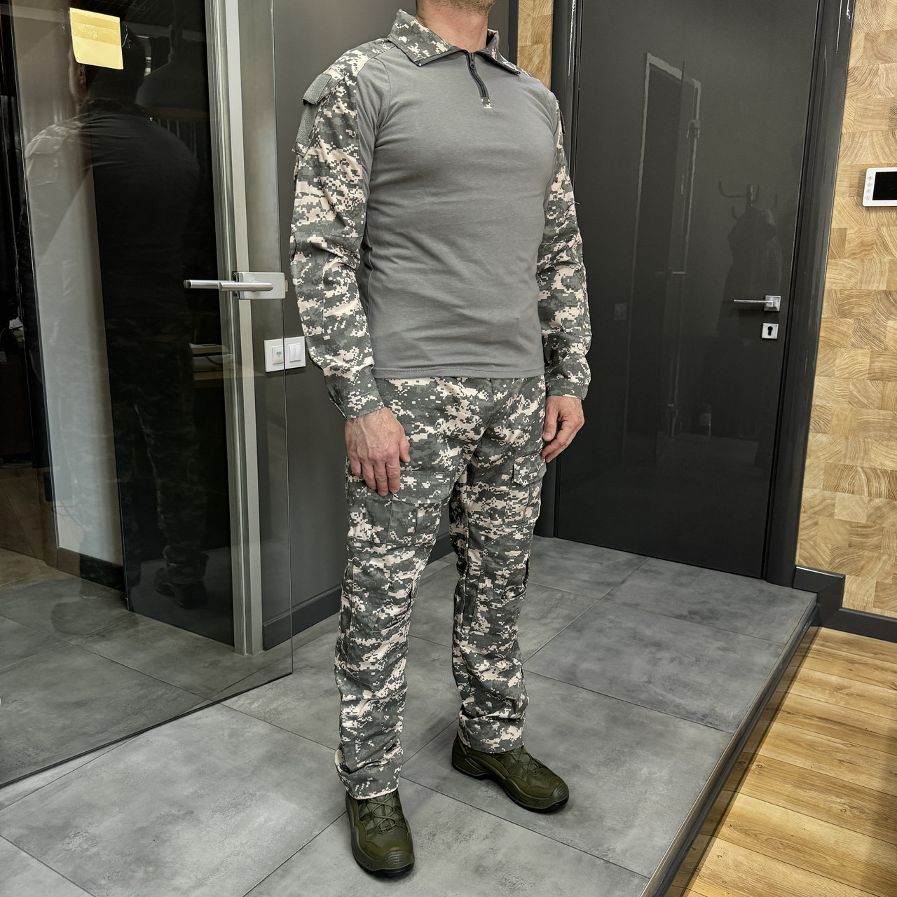 Брюки тактические Combat с пазами под наколенники, поликоттон, пиксель НАТО, размер 3XL, штаны для военных фото 6