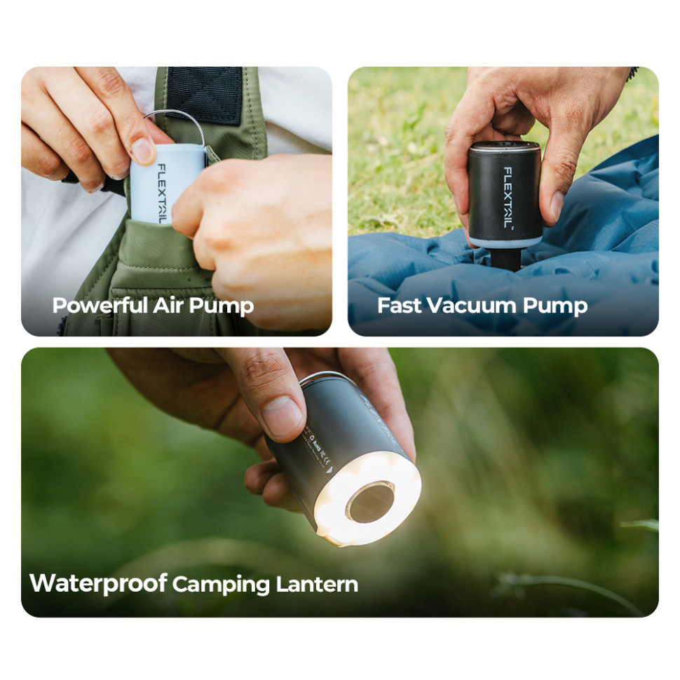 Насос-ліхтар кемпінговий Flextail Tiny Pump 2X, помаранчевий фото 5