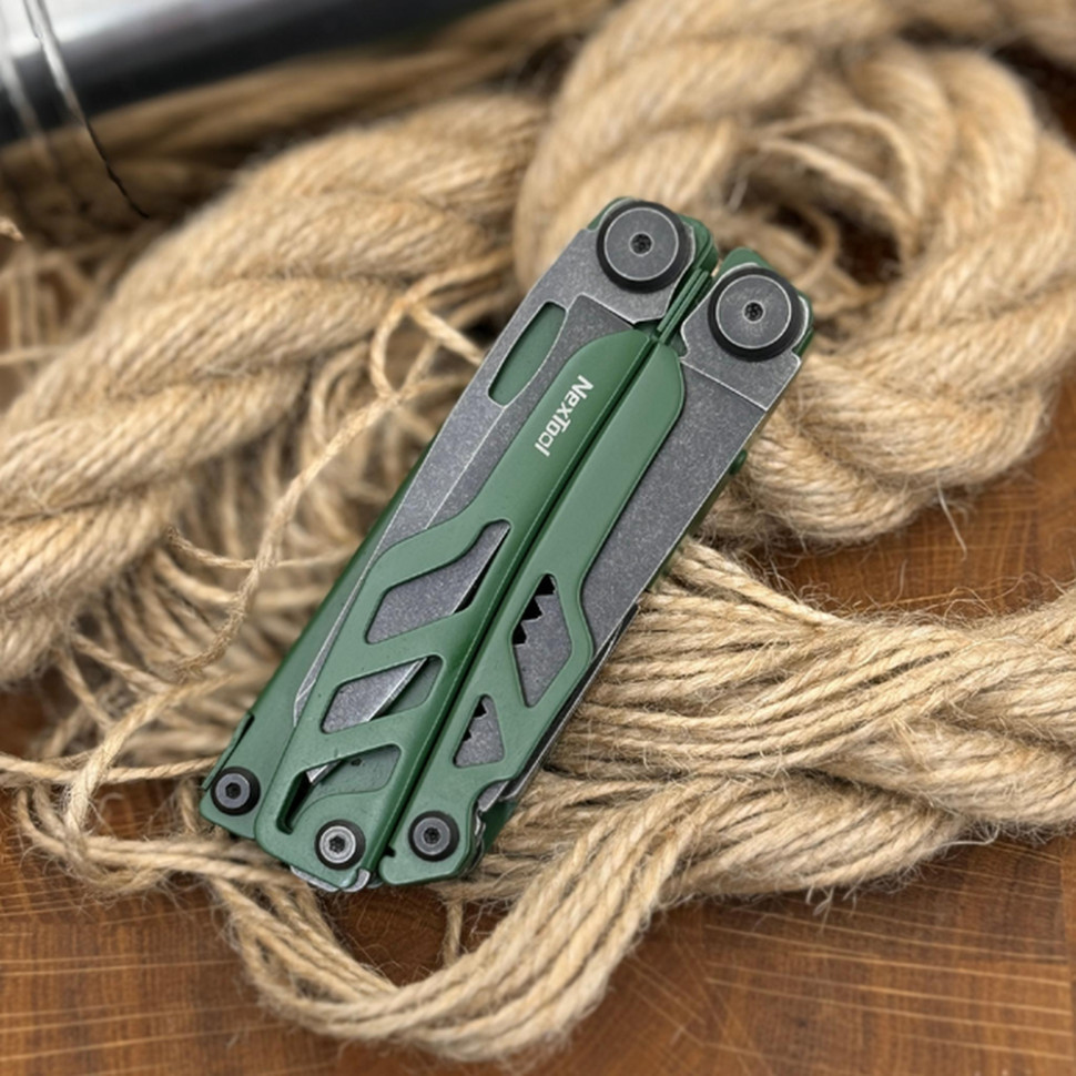 Мультитул NexTool Flagship Pro, зеленый фото 7