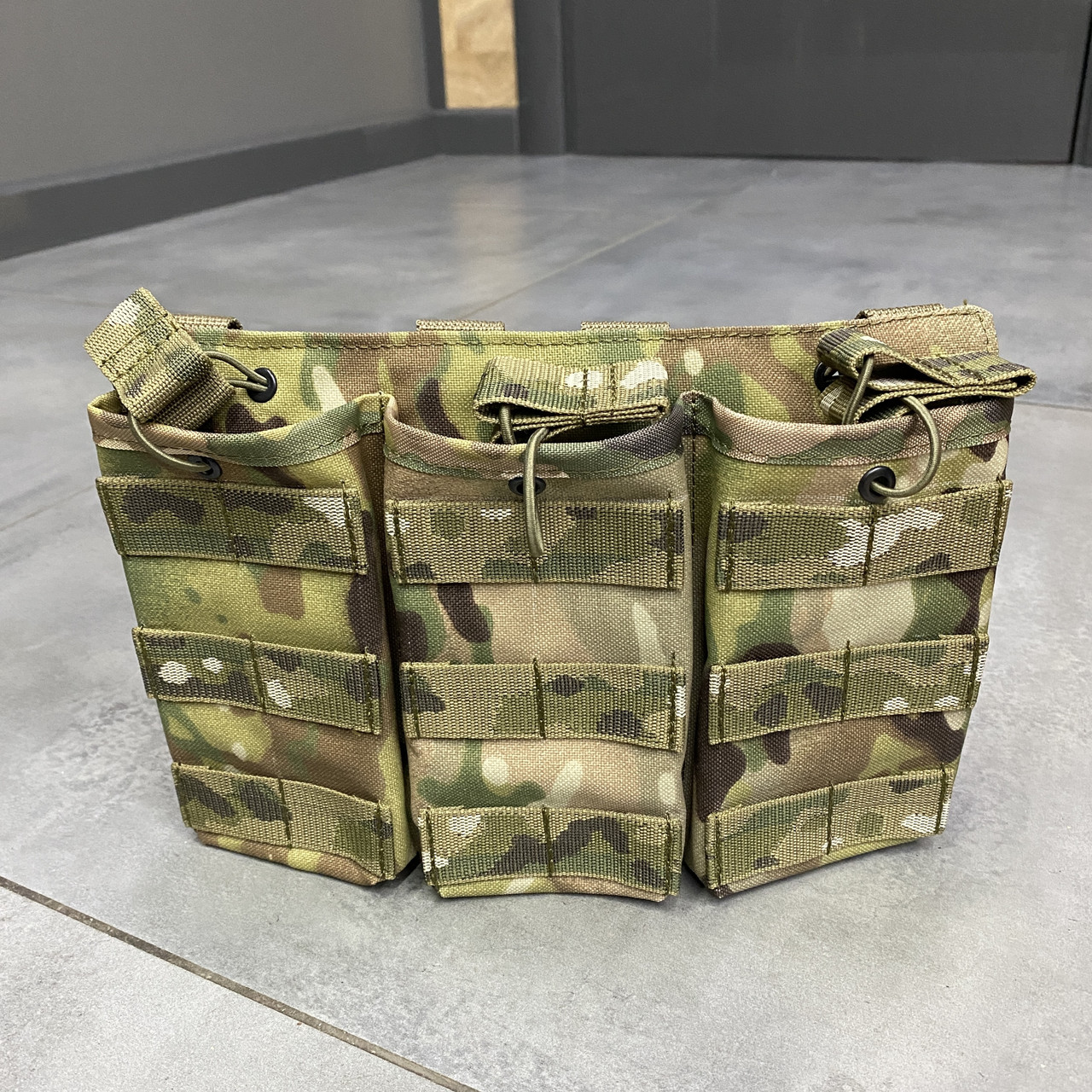 Армейский подсумок на 3 магазина, WINTAC, сумка на 3 магазина для АК, Мультикам, Cordura 1000D фото 8