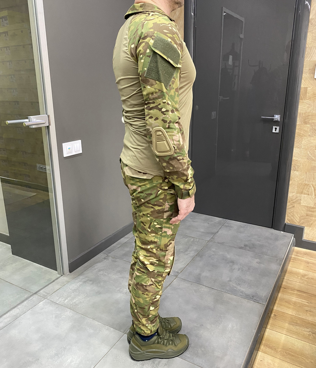 Военная форма Attack (убакс + брюки), хлопок-рипстоп, Мультикам, размер XL, с наколенниками и налокотниками фото 3