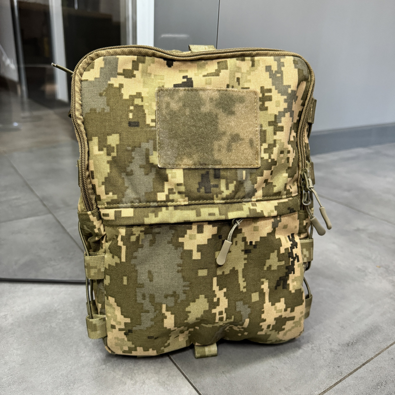 Подсумок-рюкзак сухарный на плитоноску с Молли, Пиксель, Cordura, сумка сухарная тактическая, сумка сухарка фото 10