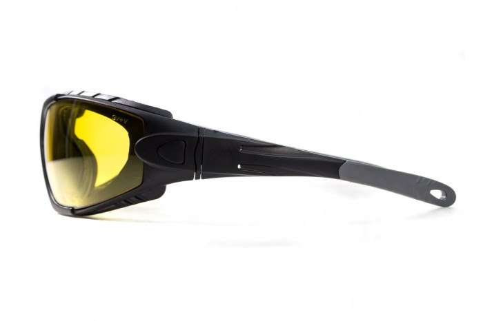 Очки защитные фотохромные Global Vision Shorty Photochromic (yellow) Anti-Fog, желтые фотохромные фото 2