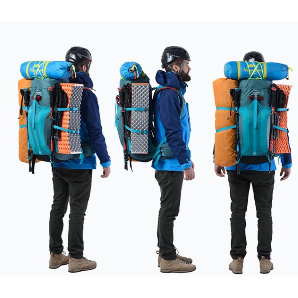 Рюкзак туристичний Naturehike NH16Y020-Q, 55 л, чорний фото 4