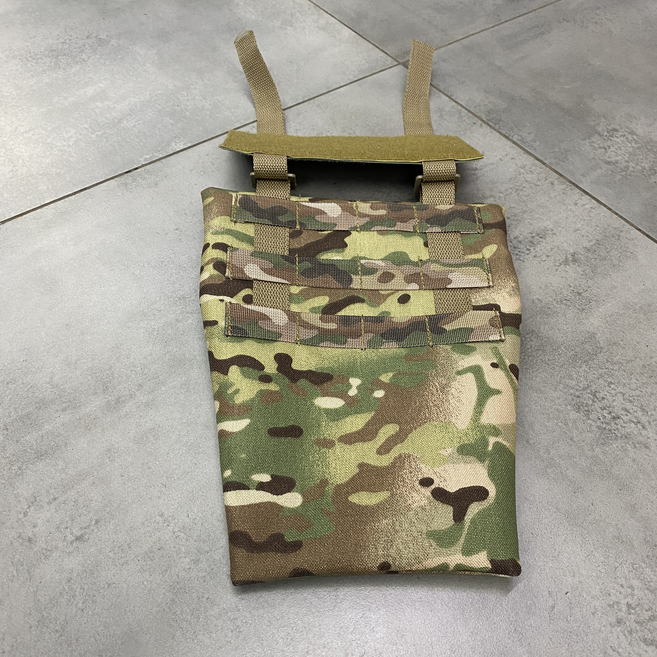 Подсумок передник напашник для плитоноски, размер S, Мультикам, Cordura 1000D, сумка под баллистический пакет фото 10