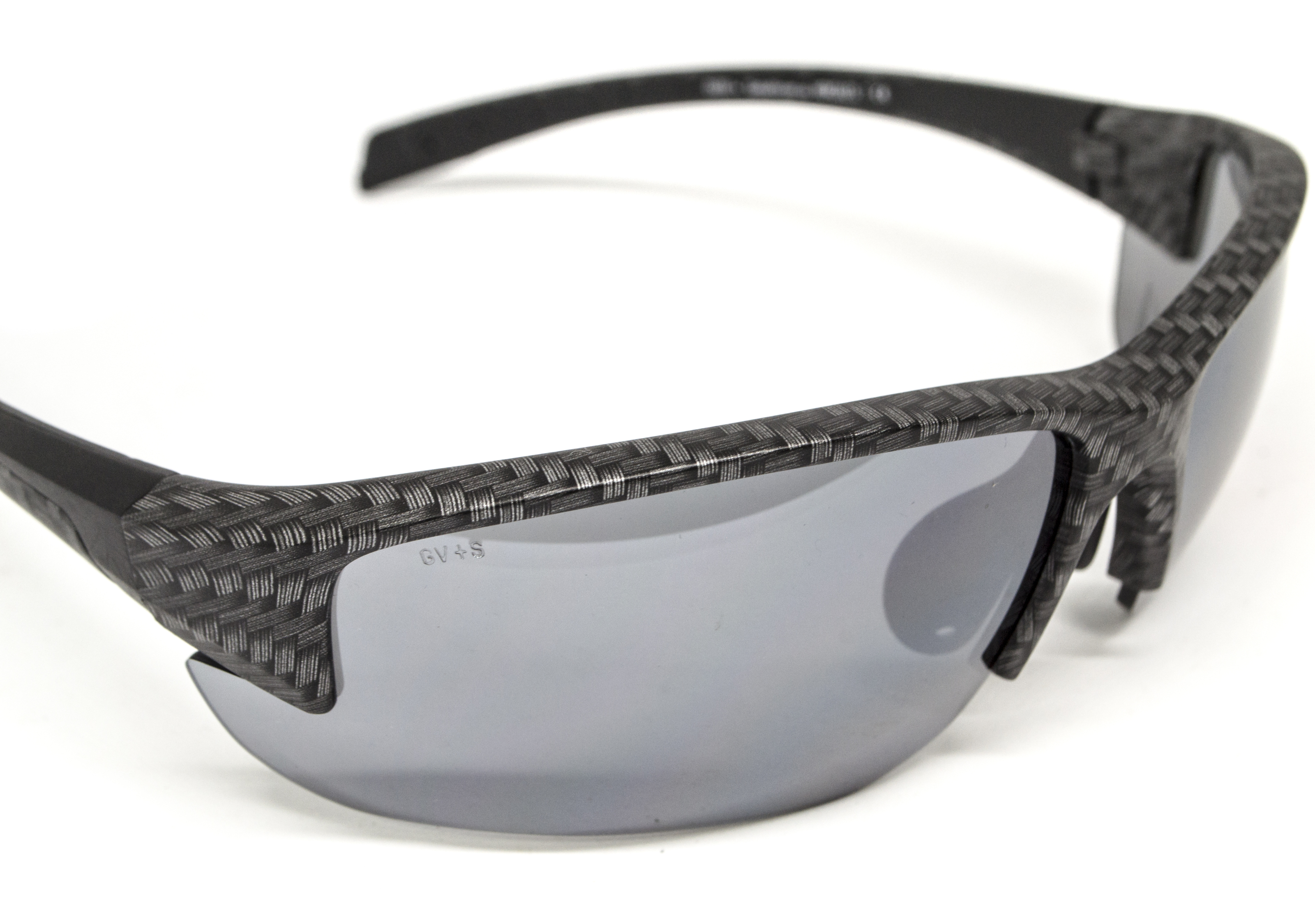 Очки защитные Global Vision Hercules-7 Carbon (flash mirror), зеркальные серые в графитовой оправе фото 3