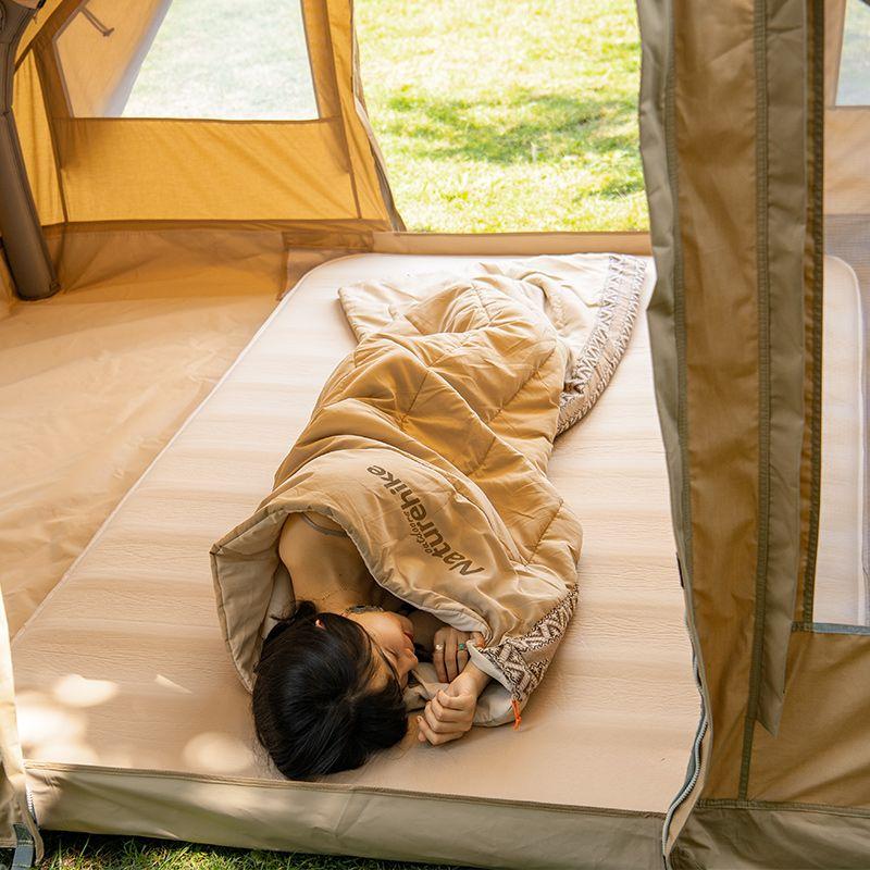 Спальный мешок Naturehike L150 NH20MSD05 левый, (13°C), бежевый фото 3