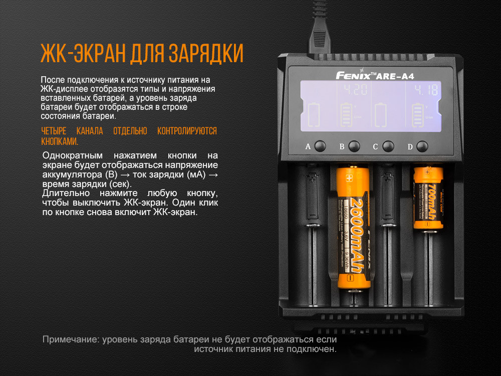 Зарядний пристрій Fenix ARE-A4 фото 9