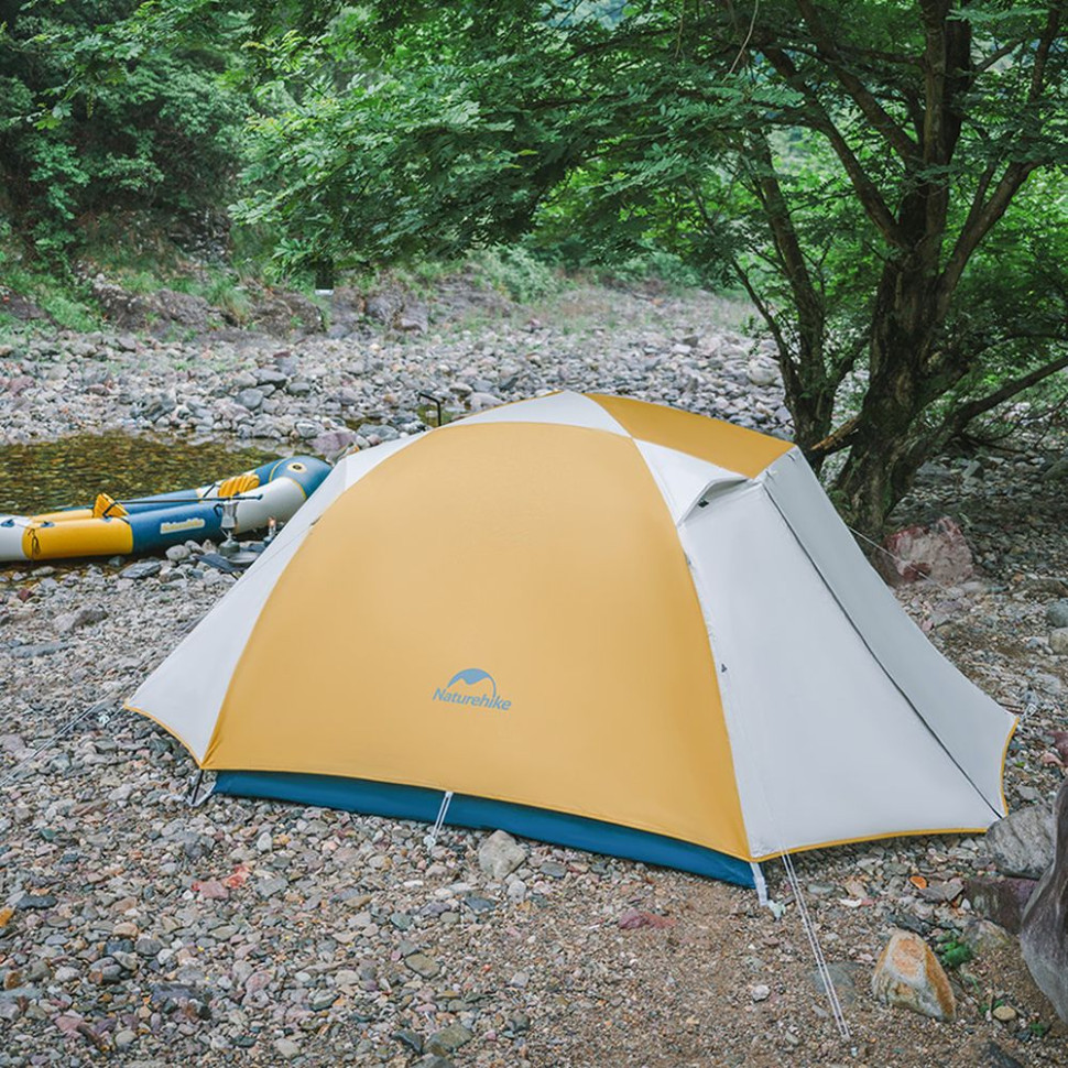 Палатка трехместная Naturehike CNK2300ZP024, красная фото 5