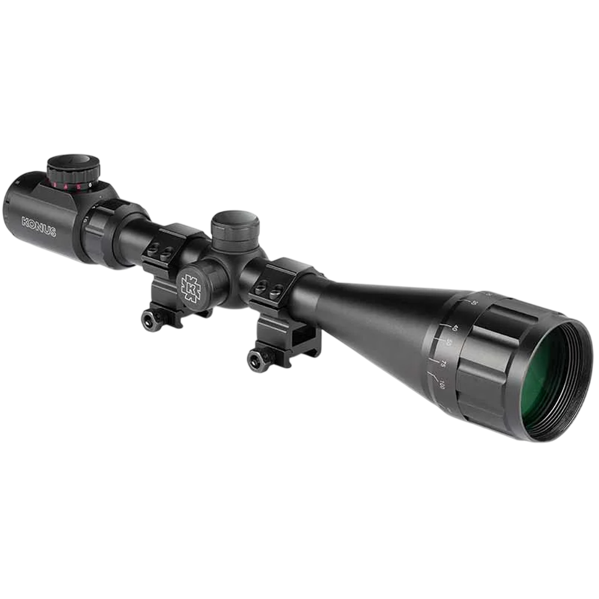 Оптичний приціл Konus FIGHTER 4-16x50 BDC IR AO (з кільцями)