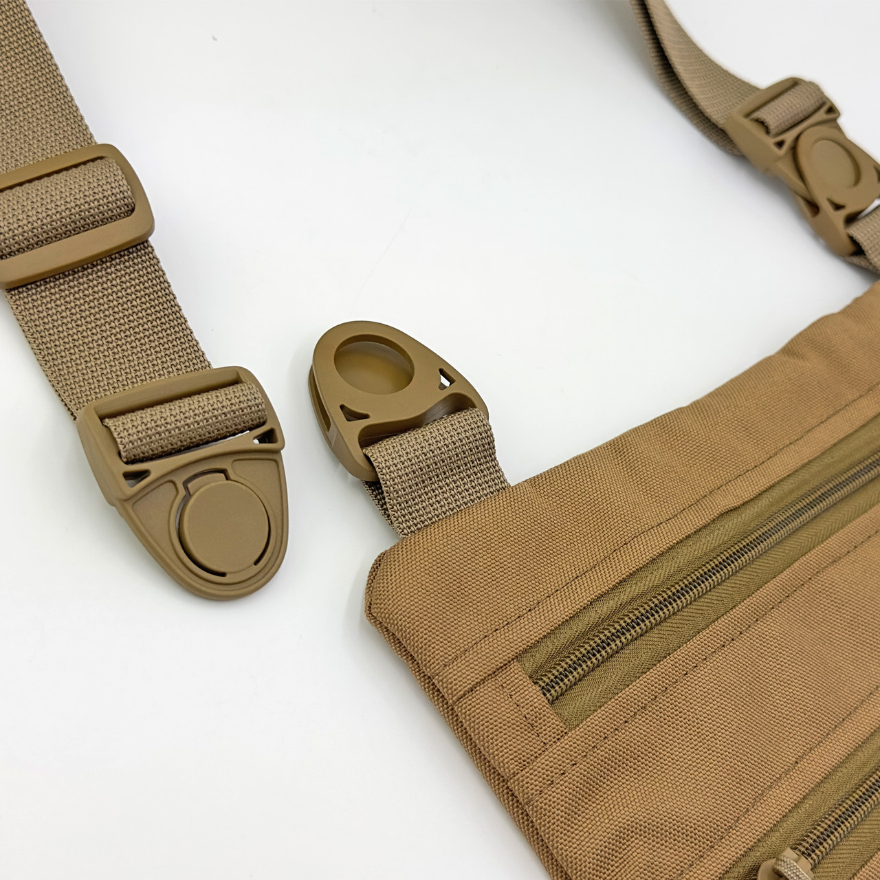 Тактическая однолямочная сумка на плечо MELGO, Койот Cordura 1000 D фото 6