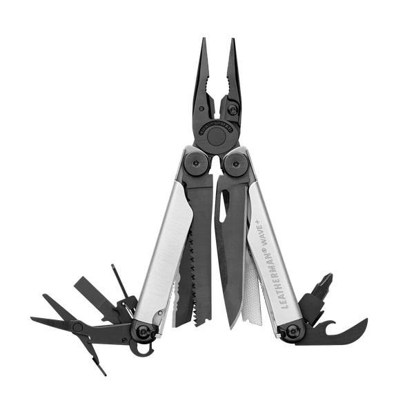 Мультитул LEATHERMAN WAVE PLUS BLACK&SILVER, синтетичний чохол