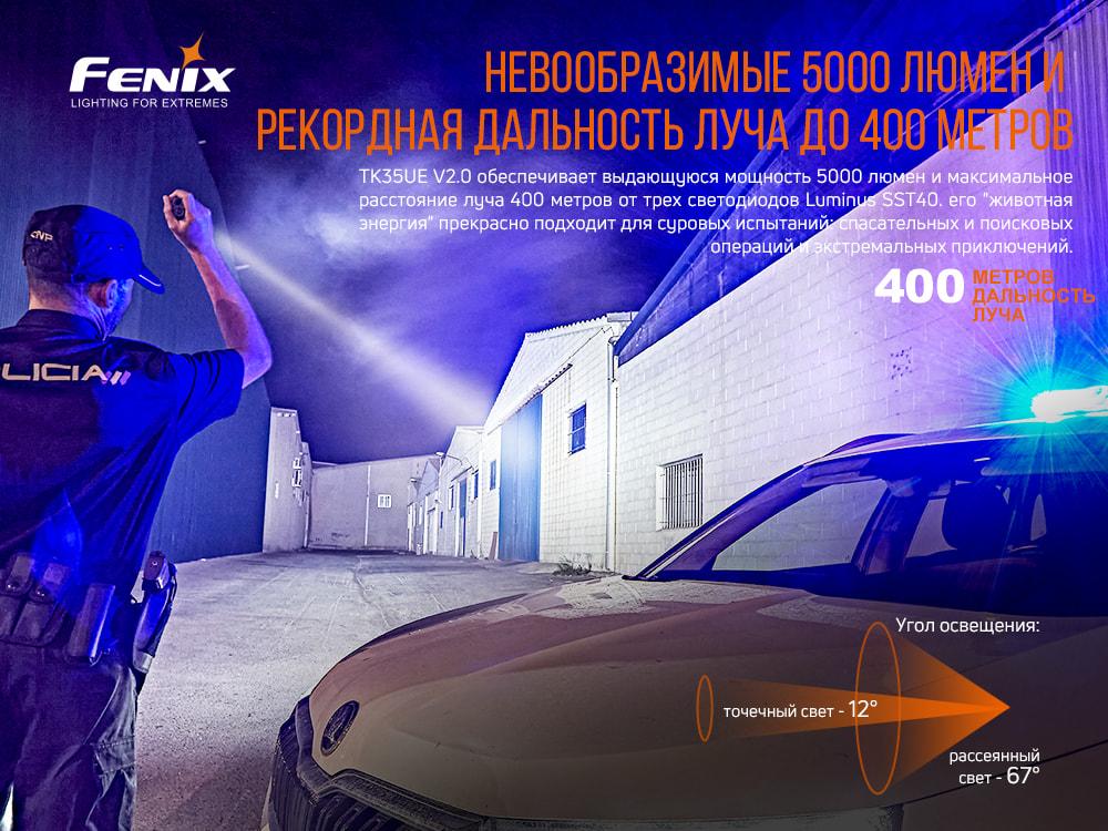 Ліхтар ручний Fenix TK35UE V2.0 фото 8