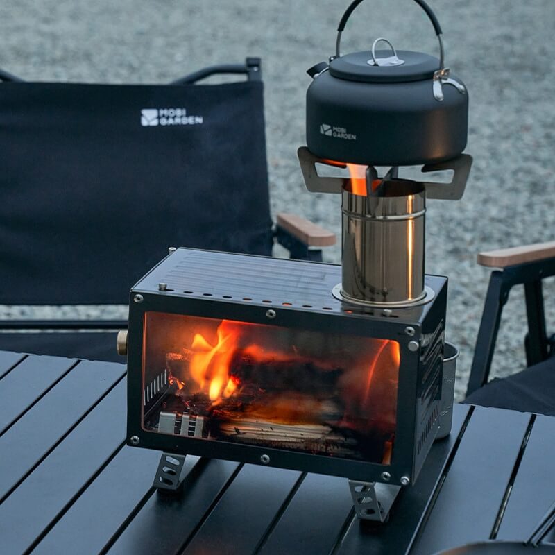 Піч дров'яна Mobi Garden Multifunctional stove NX22688001 black фото 5