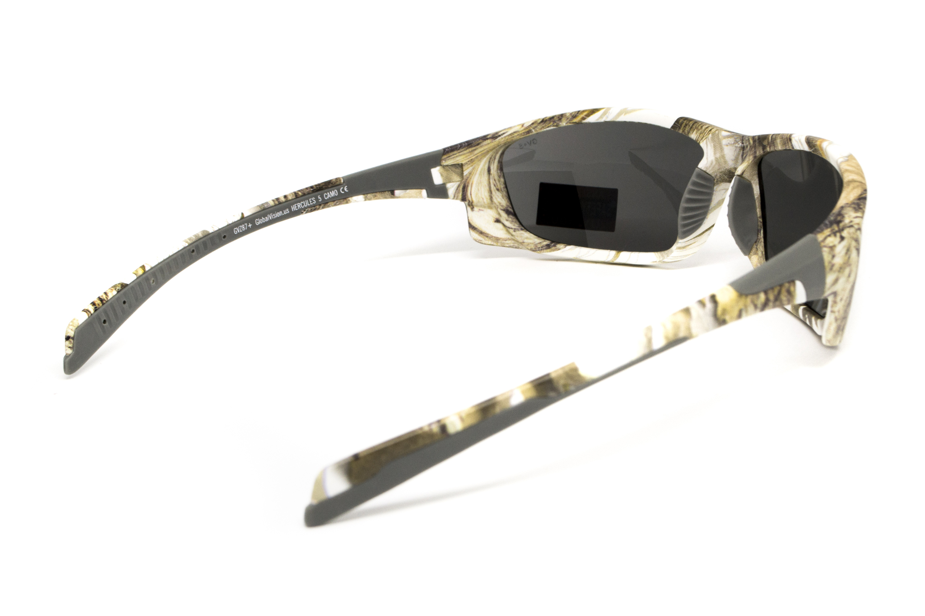 Очки защитные открытые Global Vision Hercules-5 White Camo (gray), серые в камуфлированной оправе фото 4