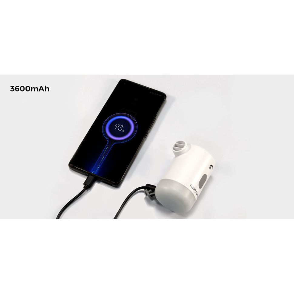 Насос-ліхтар-powerbank кемпінговий Flextail Max Pump 2 Pro, білий фото 3