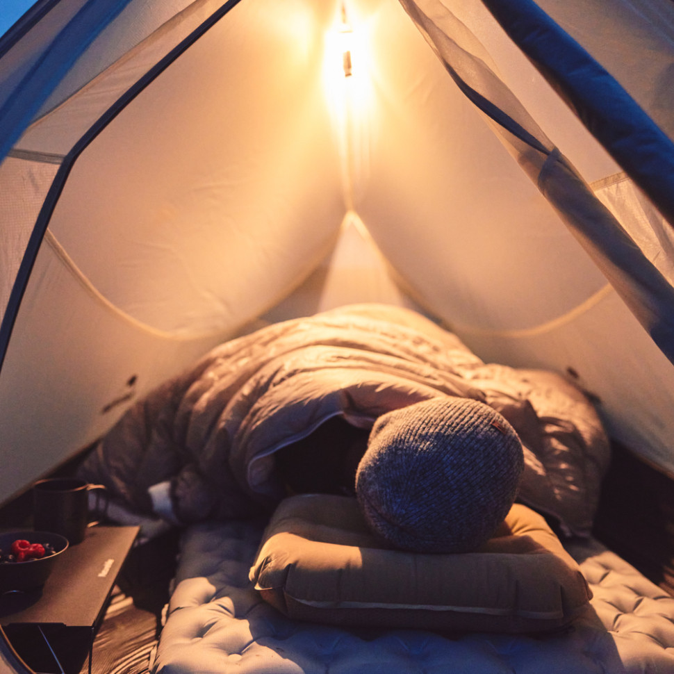 Намет надлегкий двомісний  з футпринтом Naturehike Cloud Up Pro CNK2350WS020,  20D, світлий сірий фото 6