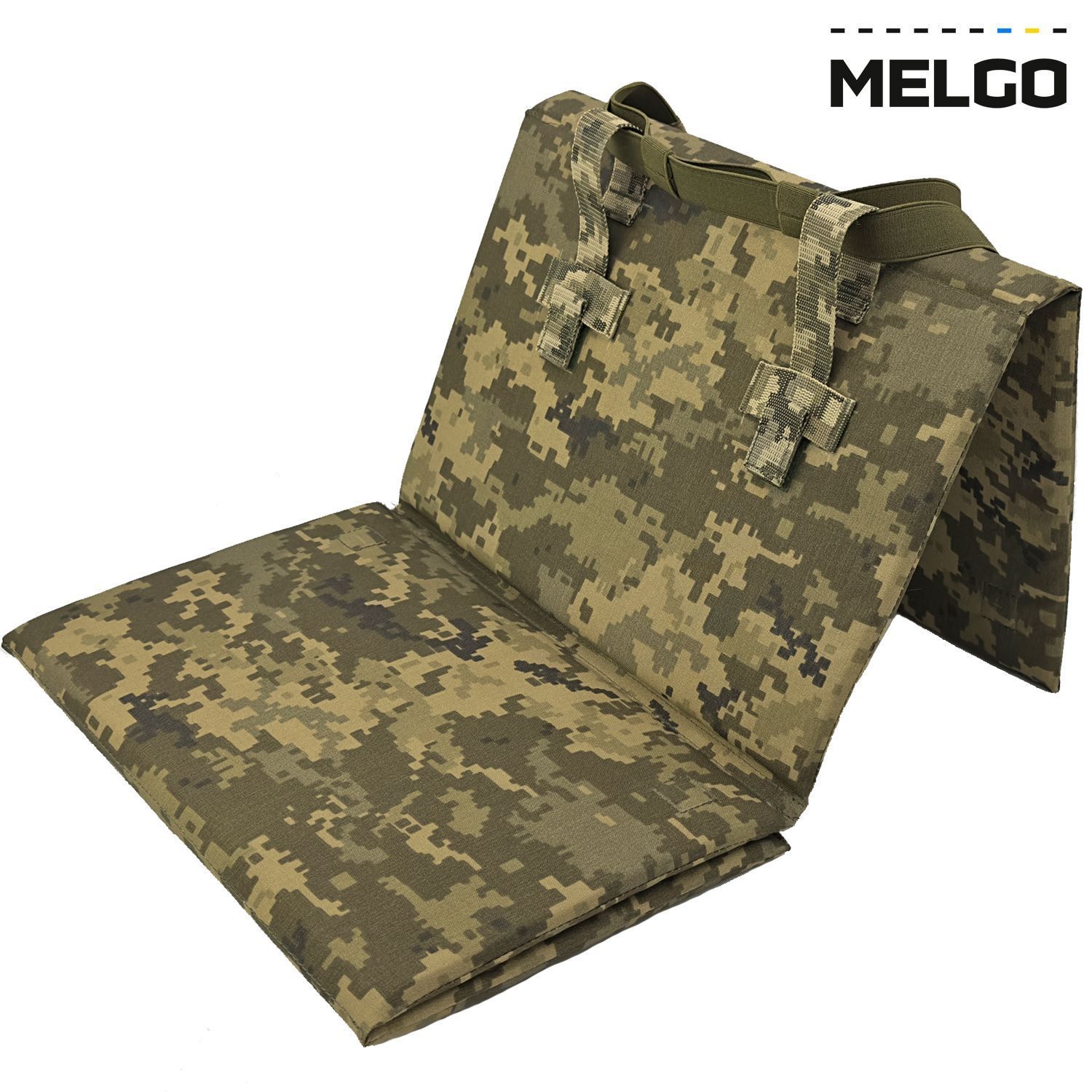 Каремат п'ятиточка розкладний 36 см * 97 см * 10 мм на чотири секції Піксель ММ-14 Cordura MELGO фото 5